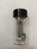 Zinc group: chunk of |zn|, slug of |cd|, and bead of |hg| in bottles