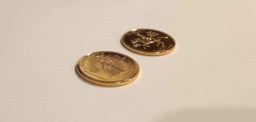 Two 60% gold coins