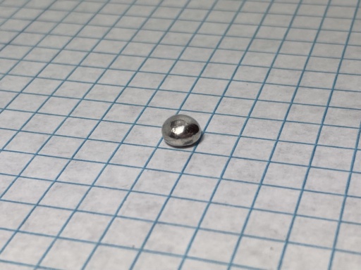 1 gram bead of Silver