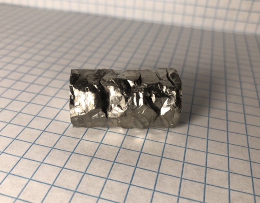 Single crystal chunk of Zirconium metal